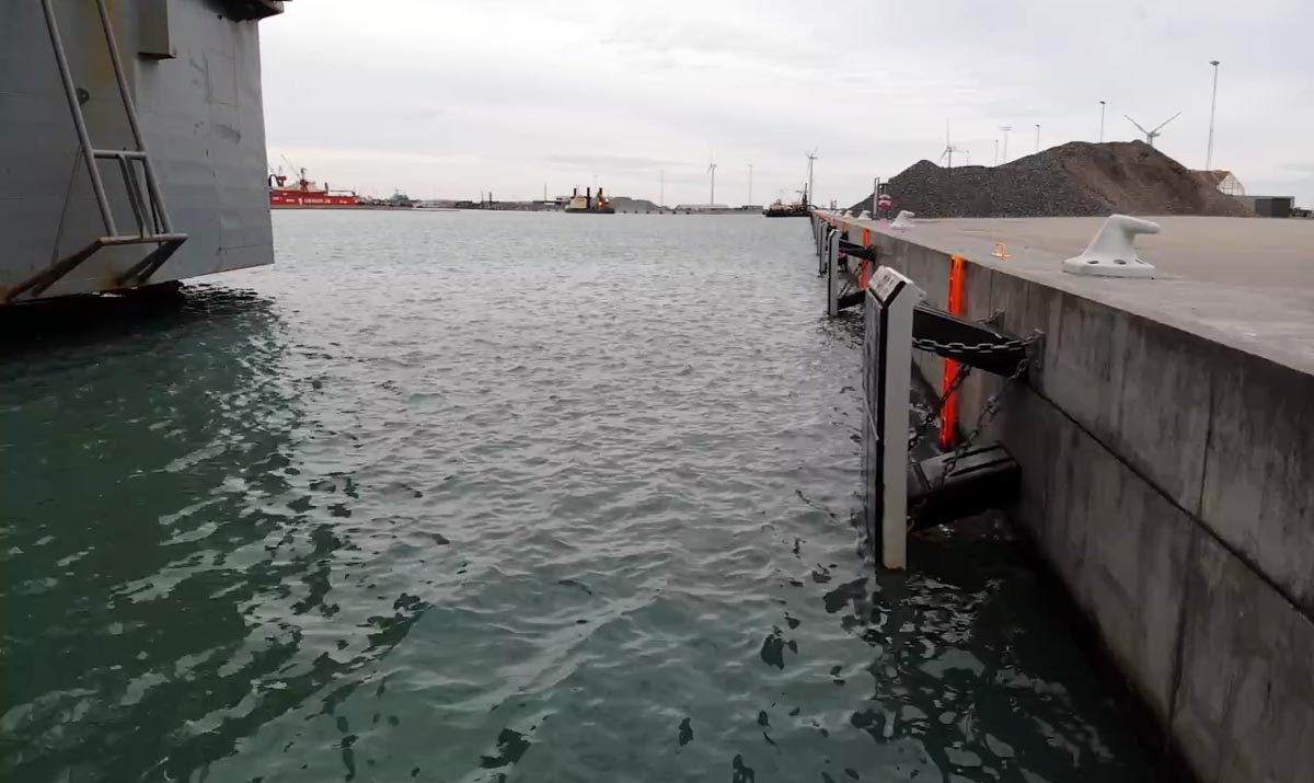 New berth at Frederikshavn Port equipped with SFT Element Fenders